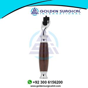 Beauty Potable Men <b>Razor</b> Handles for 3 Manual <b>Razor</b> Holder Safety Beard Shaving Handle Wooden - Product Image 3