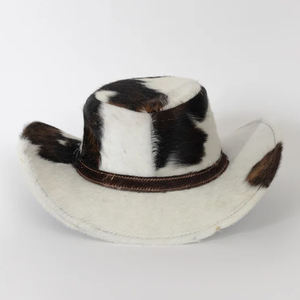 Nouvelle arrivée prix bon marché couleur unie chapeaux en peau de vache pour adultes 2025 nouveau design vos propres chapeaux en peau de vache élégants - Product Image 3