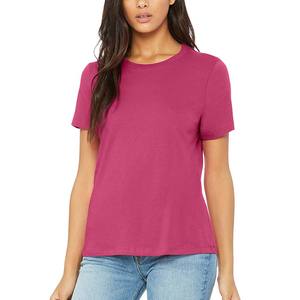 Womens Jersey Relaxed-Fit Short-<b>Sleeve</b> Crewneck Breathable <b>T</b>-<b>Shirt</b> - Product Image 1