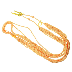 Cordons d'épaule pour uniformes de cérémonie personnalisables, lanières, aiguillettes, accessoires, embouts en laiton doré, fil de bullion, logo personnalisé - Product Image 2