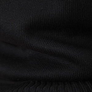 Suéter de punto cálido transpirable de gran tamaño de alta calidad OEM, suéteres de lana de cordero para hombre, suéteres de cuello redondo para hombre - Product Image 6