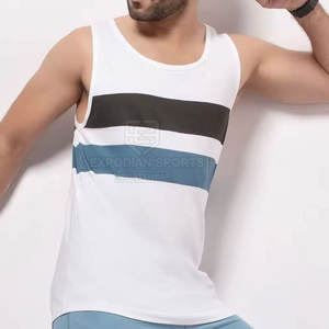Vêtements de fitness fabriqués au Pakistan débardeur respirant tricoté vente directe d'usine meilleure taille vêtements d'été pour hommes - Product Image 3
