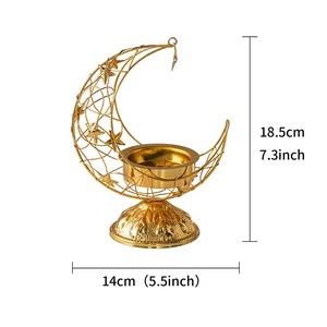 Quemador de incienso de Metal con forma de luna de estilo árabe Bakhoor de alto lujo, aroma ecológico de larga duración para artículos de tendencia de fragancia - Product Image 6
