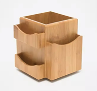 Groothandel DIY Bamboe Keuken Afwasrek Ecologisch Vriendelijke Serviesopberger Aangepaste Kleur & Maat