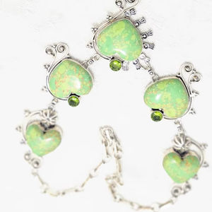 Collar de Plata de Ley Navajo de Estilo Vintage Único, Hecho a Mano con Turquesa Natural Azul y Cadena de Latón - Product Image 3