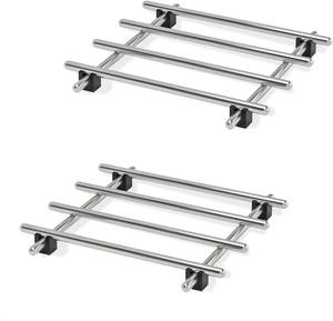 Belles Fleurs Noir Poudre Enduit En Aluminium Dessous De Plat Résistant À La Chaleur Décoratif Cuisine Pad Élégant Table À Manger Accessoire - Product Image 6