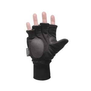 Gants mitaines en polaire doux avec revers élastique, doublure pour temps froid FMG100 - Product Image 2