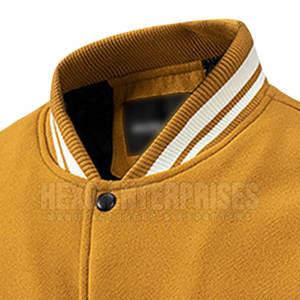 Vêtements décontractés pour hommes Veste Letterman de qualité supérieure Vêtements de gros avec col montant - Product Image 2