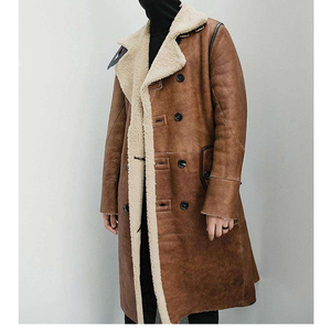 Abrigos de piel de oveja de estilo 2025 de piel auténtica para hombre, abrigos de piel de oveja de Color sólido de invierno transpirables informales a precio barato para hombre, abrigos de piel de oveja - Product Image 4