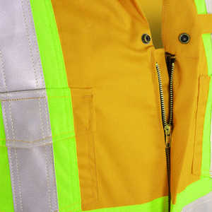 Conjunto de Chaqueta y Pantalones de Trabajo para Hombre, Reflectantes, de Seguridad, Transpirables, de Secado Rápido, Hechos de Algodón, Poliéster y Seda - Product Image 2