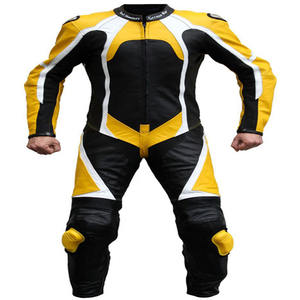 Vêtements de sport coupe-vent en cuir véritable fabriqué en usine combinaison de course à vendre dernière conception combinaison de moto pour hommes équitation - Product Image 1