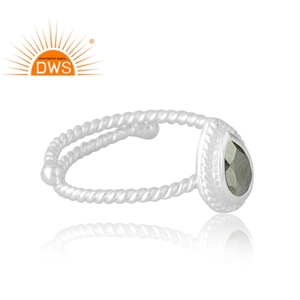 <b>Indian</b> Handcrafted 925 Sterling Silver Natural Pyrite Gemstone <b>Ring</b> Custom Jewelry For Women Gift For Her - Product Image 4