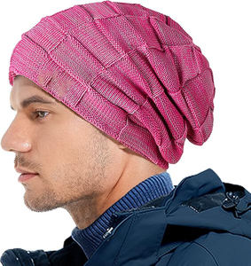 Gorro grueso y holgado de punto con Cable para hombre y mujer, gorro grueso y cálido de calavera de Invierno para mujer - Product Image 5