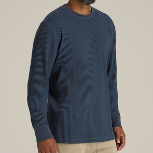 เสื้อยืดผ้าฝ้ายแขนยาวสำหรับผู้ชายเสื้อยืดผ้าฝ้ายพิมพ์ลายแบบเรียบสำหรับ100% - Product Image 5