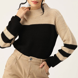 Premium Quality Women's 2026 New European American <b>Vintage</b> Winter Mock Neck <b>Sweater</b> Solid Color Regular Fit Basic Hot Selling - Product Image 1