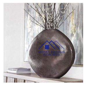 Vases à fleurs de table en bronze de style américain pour la décoration du salon, urnes en aluminium de haute qualité, jardinière, best-seller - Product Image 1