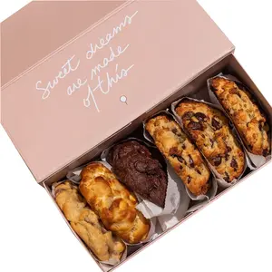 Custom Luxury Biscuit Gift Food Cookie Box Packaging Sweet Bakery Cookie Paper Packaging Box