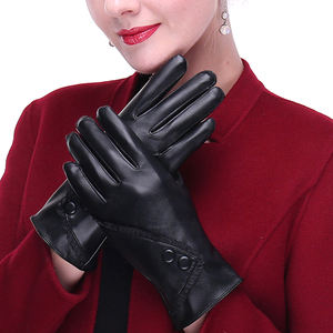 2025 New Fashion High Quality <b>Women</b> Warm Winter Dressing Genuine Leather <b>Glove</b> Double Fashion Leather <b>Glove</b> - Product Image 2