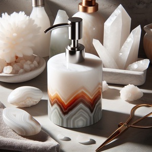 ชุดเครื่องจ่ายสบู่ในห้องน้ำทำจากเรซินหรูหรา - Product Image 3