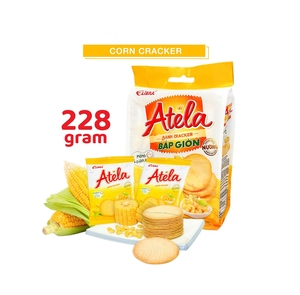 LIBRA ATELA 228G Saludable Maíz Crujiente Galletas Saladas Dulces Horneadas Galleta Halal FMCG Precio Adecuado Venta Paquete Cartón Bolsita Embalaje - Product Image 1