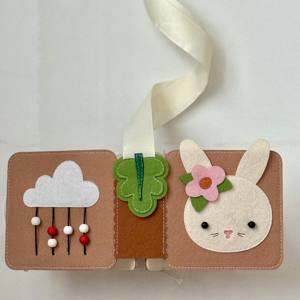 Libro Educativo de Fieltro Suave de Buena Calidad, Conejito para los Primeros Años de Vida, para Niños, Afecta el Pensamiento, el Habla y la Coordinación - Product Image 2