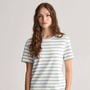 Camiseta de mujer vintage de algodón de gran tamaño cómoda cuello redondo ropa de calle informal de verano para mujer de alta calidad personalizada al por mayor - Product Image 5