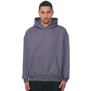 Sweat-shirts à capuche unisexes pour hommes de haute qualité, fermeture éclair, logo personnalisé brodé, 100% coton, molleton épais, écologique, coupe-vent - Product Image 3