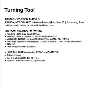 Inserto de Torneado Indexable con Recubrimiento MT-CVD ISO RCMT 0602MOE-FMT9415 D. 2.8mm, Paquete de 10 para Herramientas de Torneado - Product Image 2