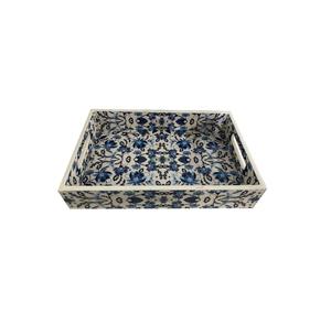 Plateau de service de stockage des aliments en incrustation de résine d'os de forme carrée pour Restaurant maison hôtel vaisselle de Table plateau de nourriture emballage personnalisé - Product Image 3