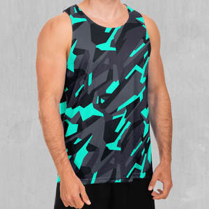 Custom <b>Singlet</b> Athletics Vests Print <b>Running</b> Training Tank Top <b>Men</b> Polyester Sublimation <b>Men's</b> Mesh Tank Top - Product Image 3