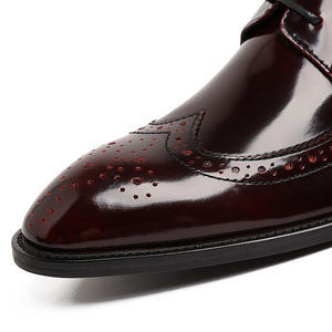 Chaussures de travail anti-fatigue avec structure durable et amorti souple, chaussures en cuir pour hommes, chaussures de tous les jours - Product Image 3