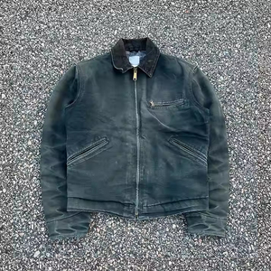 Chaquetas de lona de algodón 100% para hombre Servicio OEM Lona teñida de hilo 2025 - Product Image 2