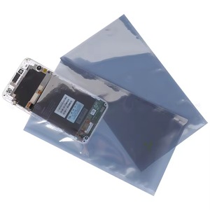 Bolsas de protección antiestática plateadas grises resellables con cierre zip ESD para electrónica, PCB, reacondicionamiento de portátiles y reciclaje. - Product Image 1