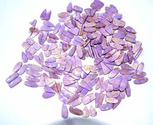 Par de piedras preciosas de fosfosiderita natural para pendientes Par de gemas naturales para pendientes Gemas sueltas - Product Image 3