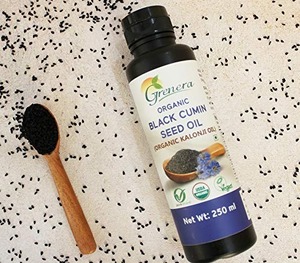 Cold Pressed Black Cumin Seed Oil Food Grade Herbal <b>Extract</b> Wild Grown Packaged in Bottle - Product Image 1