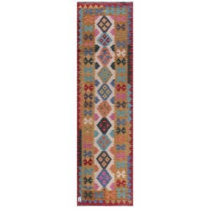 Tapis de couloir Maimana Afghanistan Kilim 290 x 81 cm - Product Image 1