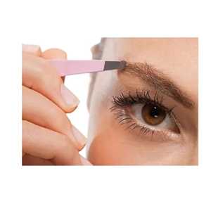 Juego de pinzas para cejas de acero inoxidable hechas a mano de alta calidad profesional de venta superior, tijeras de resorte de Punta puntiaguda sostenibles - Product Image 6