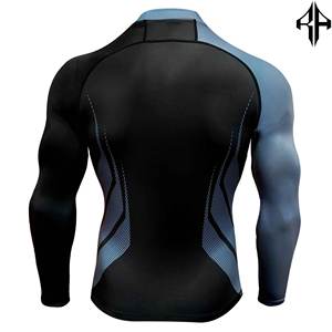 Nuevos adultos hombres Rash Guard hecho a medida Spandex y poliéster para venta al por mayor Rash Guard hombres de manga larga para hombres - Product Image 2