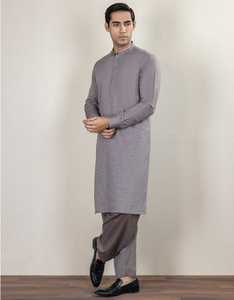 Traje Shalwar Kameez Casual para Hombre, Fabricación Profesional, Conjunto de 2 Piezas de Manga Larga con Botones, Estilo Tradicional - Product Image 4