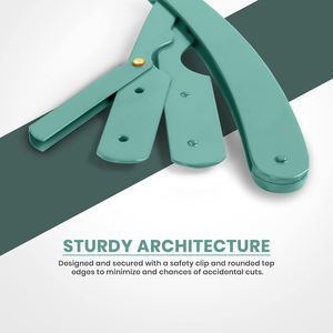 Mint Professional Barber Straight Edge Razor Safety con 100 cuchillas de acero inoxidable 100 por ciento - Product Image 4