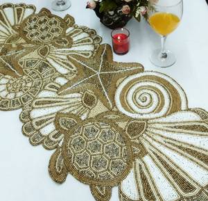 <b>Beaded</b> Table <b>Placemat</b> Elegant Mats & Pads for Dining Table - Product Image 6