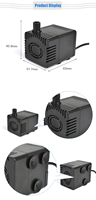 Mini pompe à eau de refroidissement Submersible sans balais 24V cc à faible bruit pour climatiseur, Aquarium