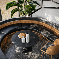 Table basse de luxe avec étagère d'exposition LED, vitrine pour hôtel, restaurant, bar, chariot de service et outils de bar