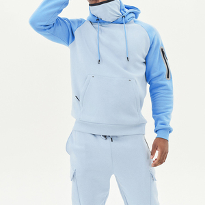 Wholesale High Quality Custom 2 Piece Set 500 GSM 100% Cotton Baggy Fleece <b>Oversized</b> Hoodies <b>Jogger</b> Set Tracksuit Sweatsuit Men - Product Image 5