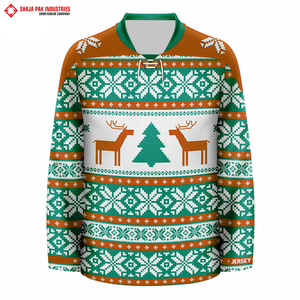 ชุดกีฬาสำหรับผู้ชายชุดเสื้อซ้อมฮ็อกกี้น้ำแข็งออกแบบได้เอง - Product Image 4