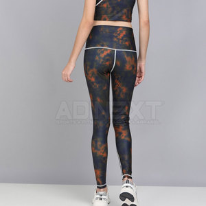 Leggings de Yoga para Mujer de Alta Calidad, Sólidos, de Spandex/Poliéster, Elásticos en Cuatro Direcciones, Transpirables, Ecológicos, con Cintura Elástica Profesional - Product Image 2