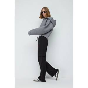 Pantalones Casuales de Cintura Alta para Mujer, Cómodos y Transpirables, de Lona, Talla XL, Cintura Media, Técnica Arrugada para Oficina - Product Image 2