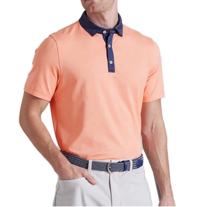 Chemises polo de sport de golf pour hommes sur mesure, coupe athlétique, tissu de qualité supérieure, taille fidèle pour le fitness et le sport - Product Image 1