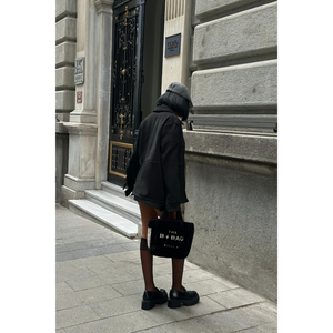 Chaqueta de gamuza negra para mujer - Product Image 1