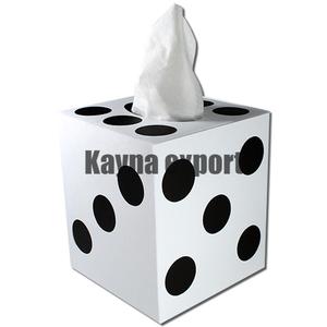 Abordable meilleure qualité boîte à mouchoirs en métal trou Design brillant poli fini fantaisie décoration table boîte à mouchoirs - Product Image 1